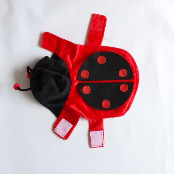 ADORABLE LADYBUG CAT Costume Antennae Velcro Closure Medium Cat - Picture 5 of 5